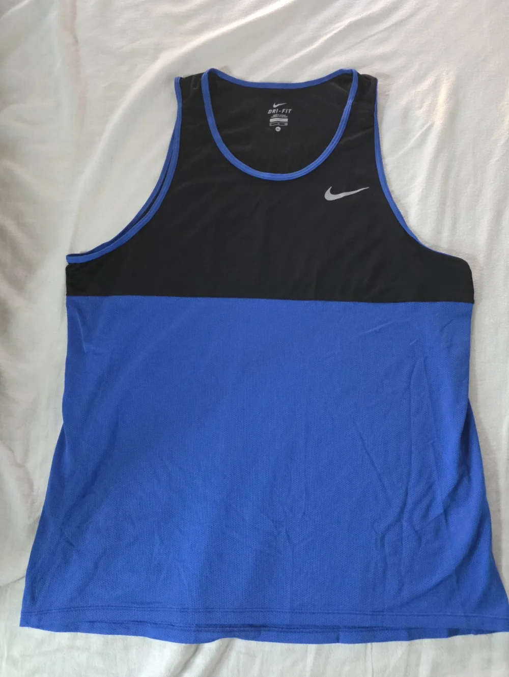 Men's Nike Racer Singlet Tank Blue Black XL NWOT